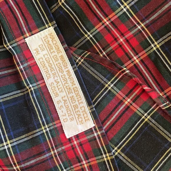 Classic Nordstrom Blended Poplin plaid button down shirt.  Size XL. - Picture 4 of 4